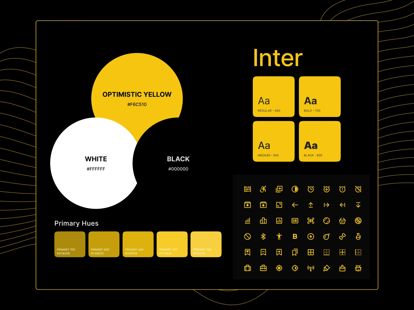 PLAY3R: Color, typography and icon system