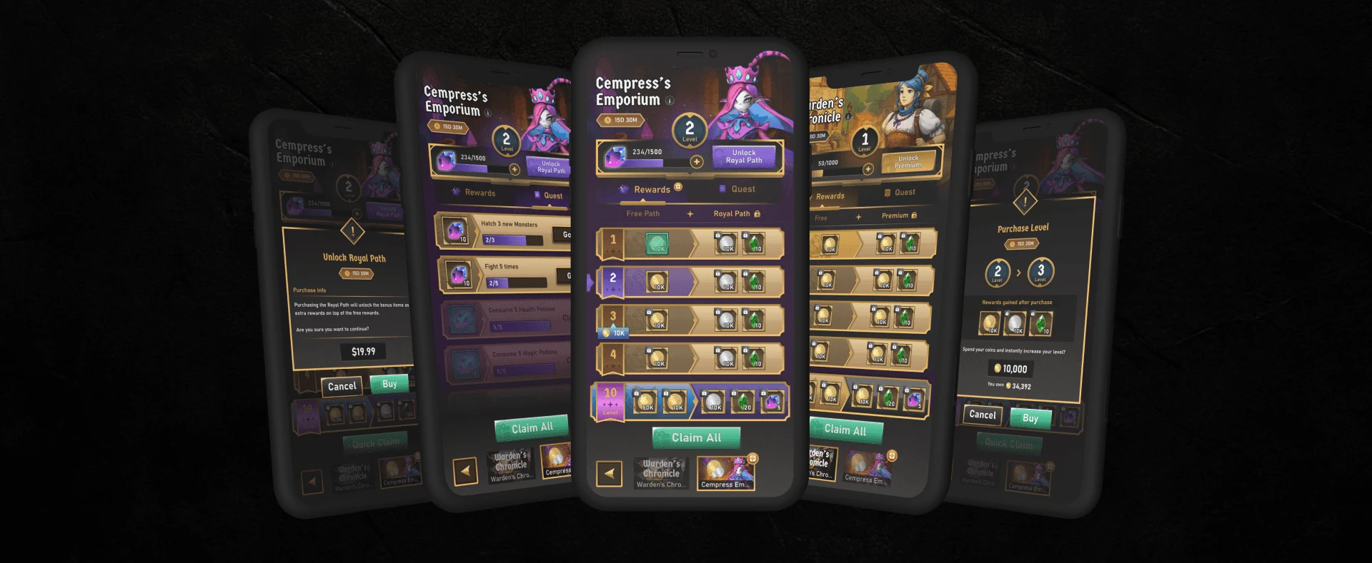 Warden's Ascent: reward flow